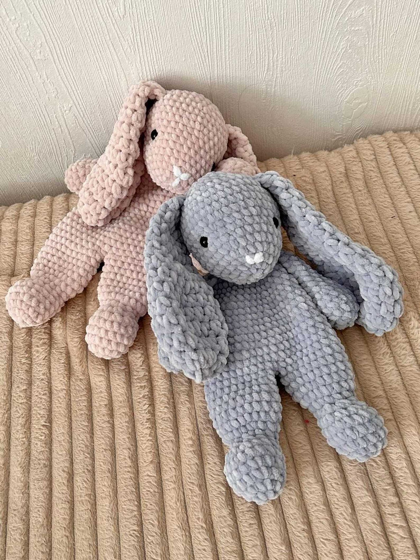 Crochet bunny snuggler pattern Amigurumi