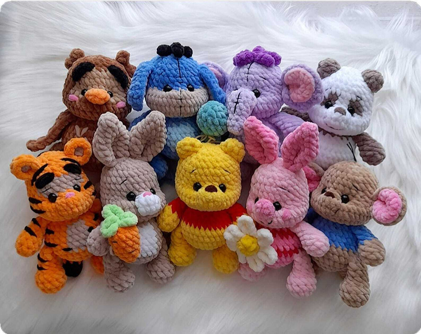 9in1 PDF PATTERN Winnie the Pooh and Friends