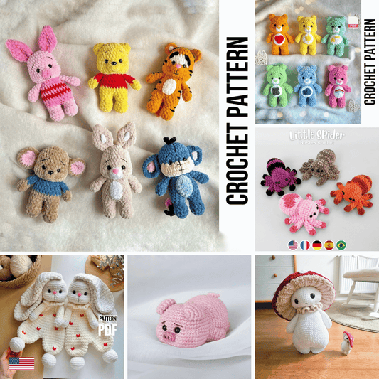 🌟 The Ultimate Adorable Crochet Bundle – A World of Cuteness in Your Hands! 🧶✨