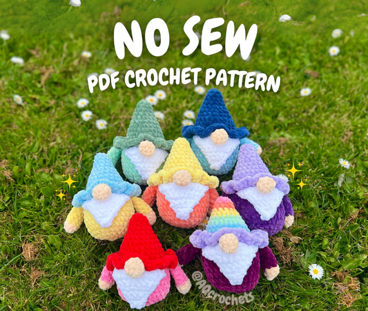 No Sew Gnome Crochet Pattern