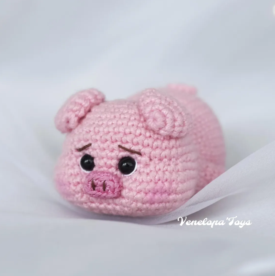 Amigurumi Piglet – PDF Crochet Pattern (Digital Download)