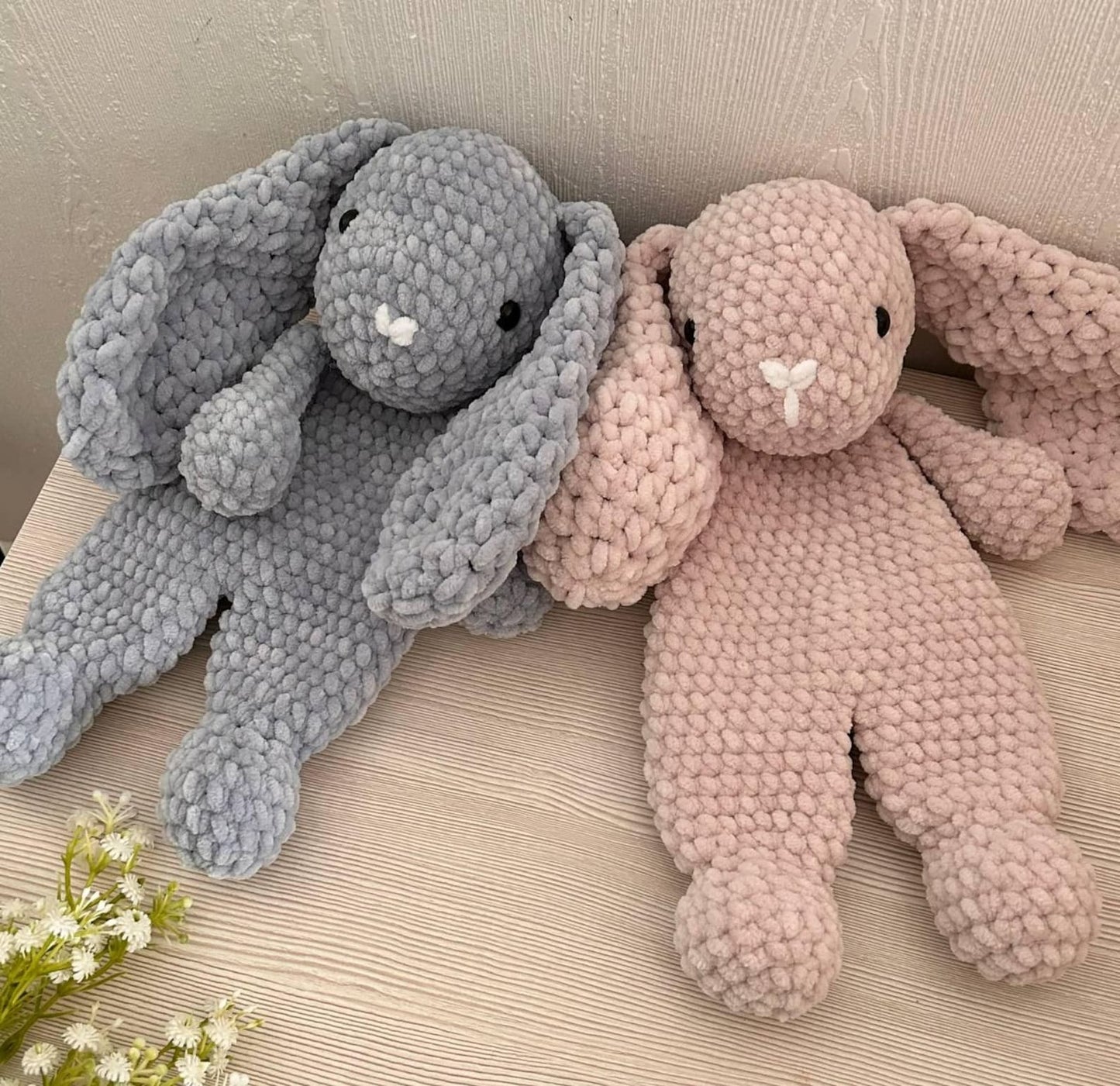 Crochet bunny snuggler pattern Amigurumi