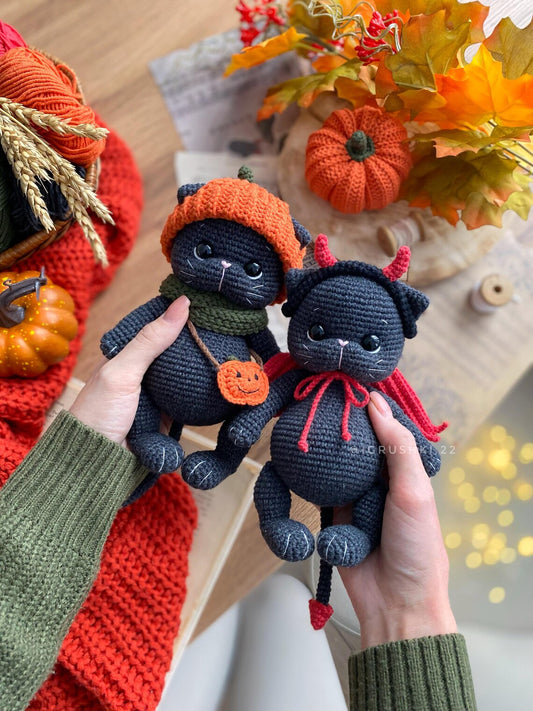 Black Cat Crochet Pattern – PDF Digital Download (English)