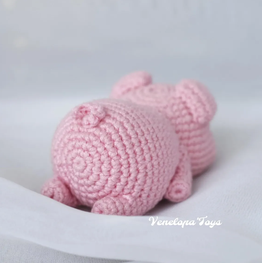 Amigurumi Piglet – PDF Crochet Pattern (Digital Download)