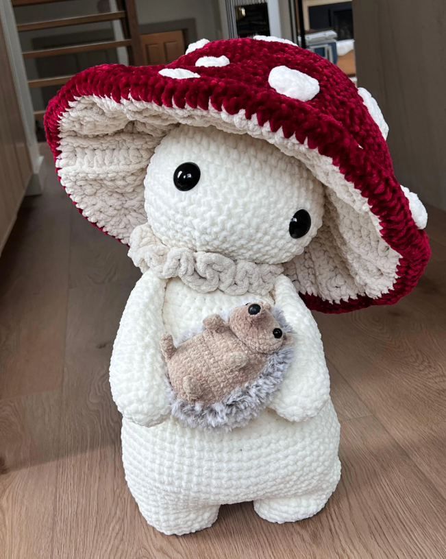 🍄 Mushroom Friend & Hedgehog Duo – Crochet Pattern Bundle