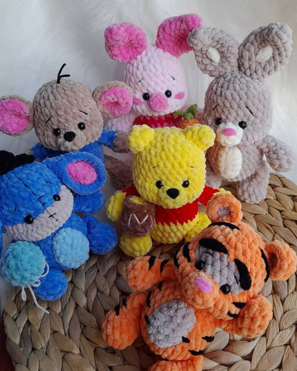 9in1 PDF PATTERN Winnie the Pooh and Friends