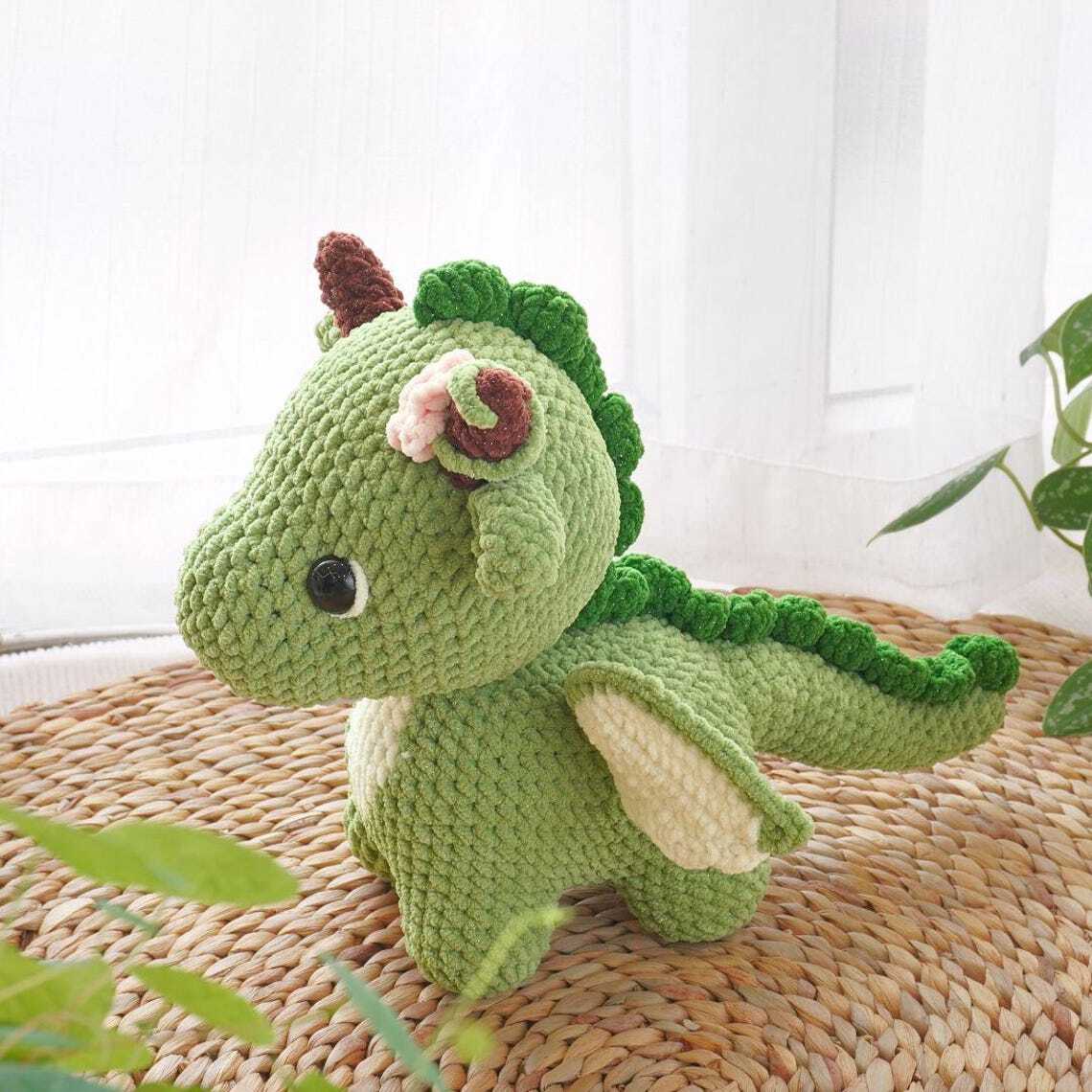 Colorful Dragon Crochet Pattern Bundle – PDF Digital Download