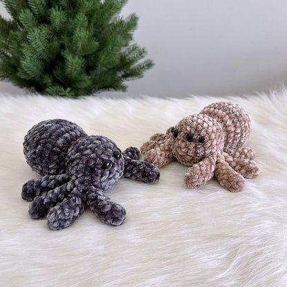 3-in-1 No-Sew Spider Plushies Crochet Pattern Bundle – PDF (5 Languages)