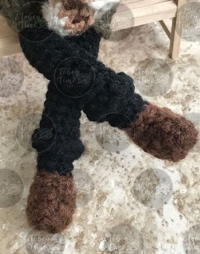 Bernie's Mittens Crochet Doll Pattern PDF Instant Download